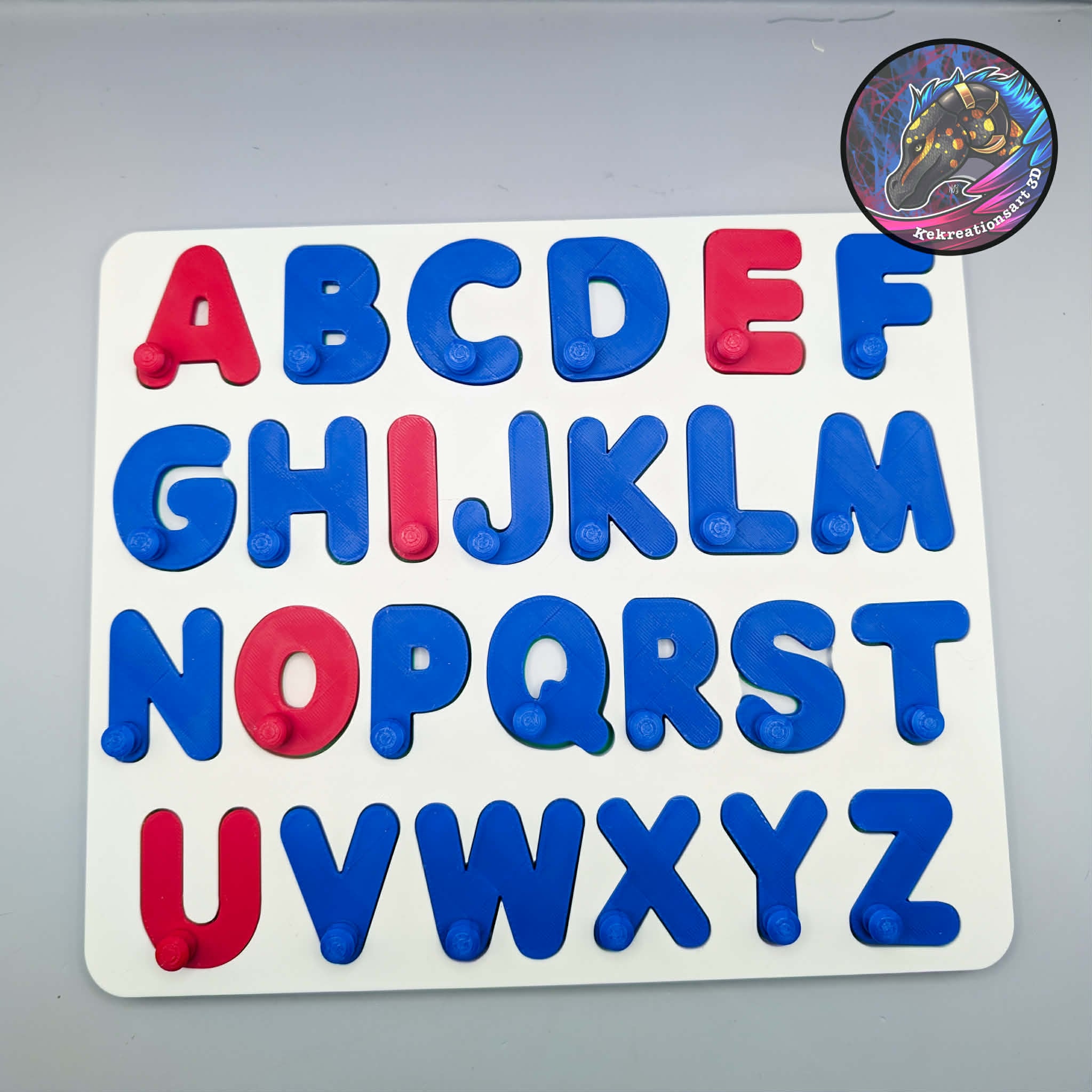 Alphabet Letter Board Puzzle 3d model
