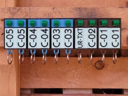Modular Key Organizer - Parametric Text - No MMU 3d model