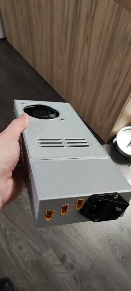 MeanWell RSP-320-24 7015 fan top cover switch addition 3d model