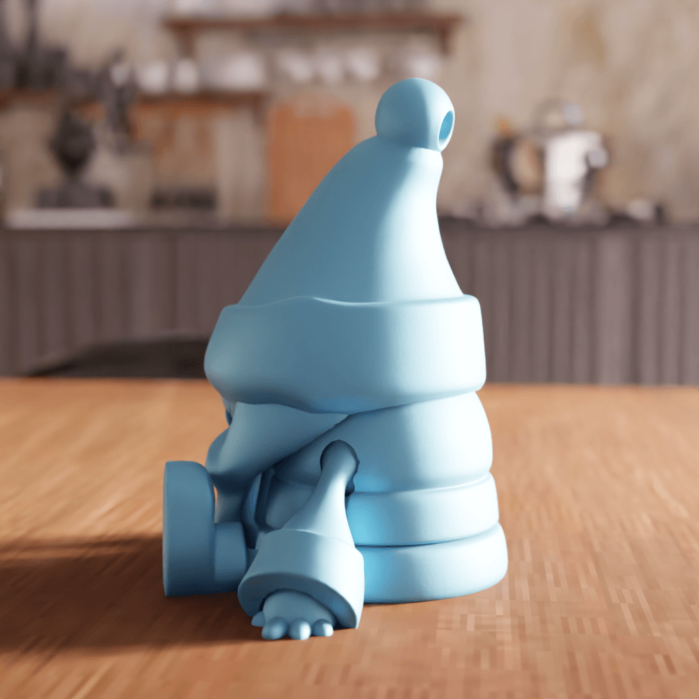 Santa Claus Figure Keychain 3d model