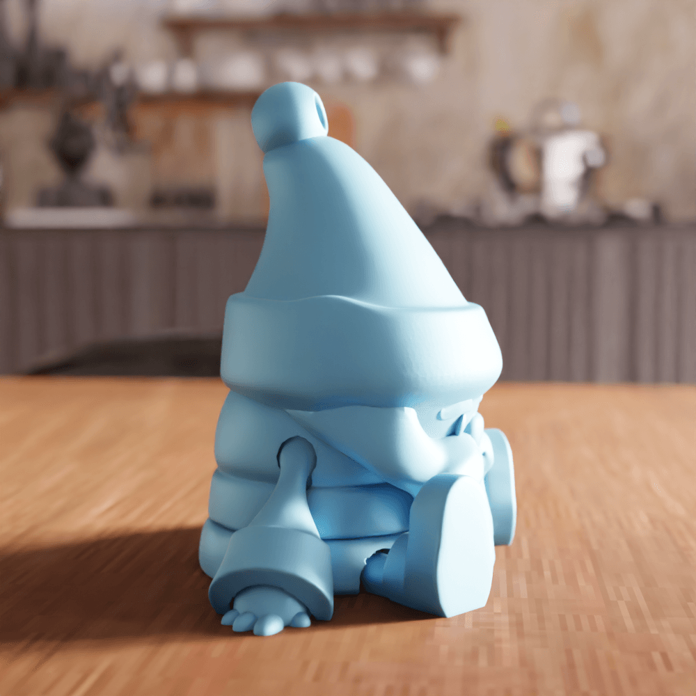 Santa Claus Figure Keychain 3d model