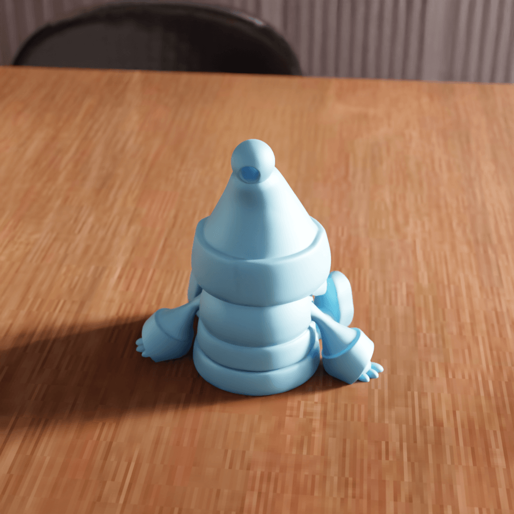Santa Claus Figure Keychain 3d model