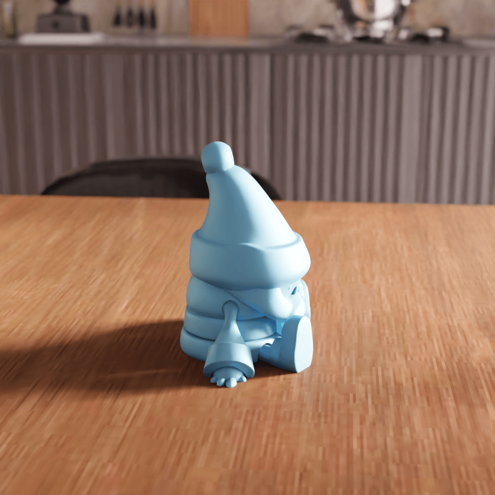 Santa Claus Figure Keychain 3d model