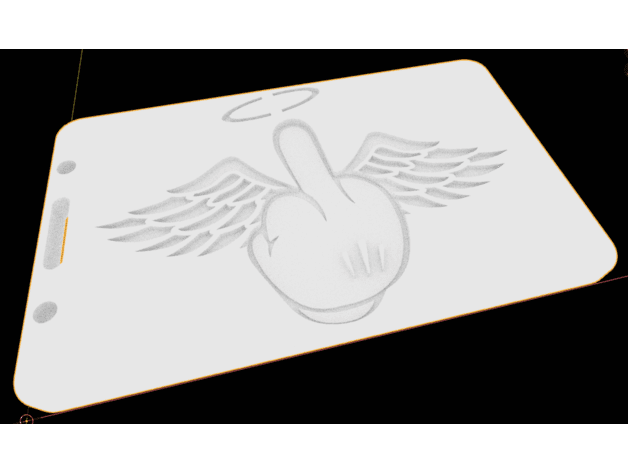 Flying F*ck ID Holder 3d model
