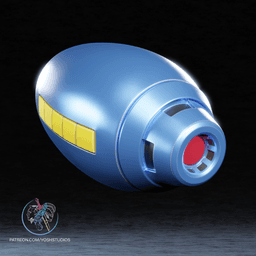 Mega Man Blaster 3D Printer STL File 3d model