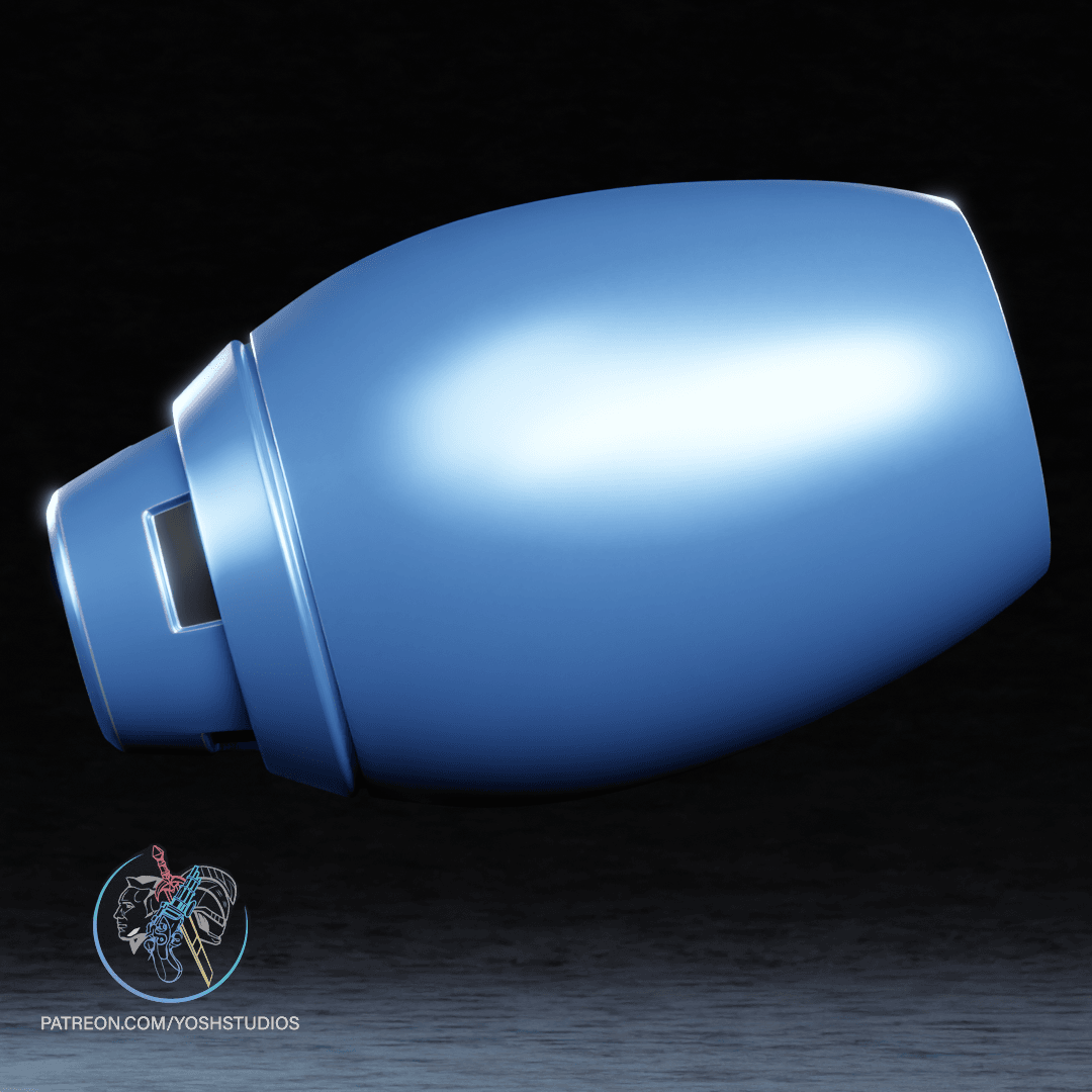 Mega Man Blaster 3D Printer STL File 3d model