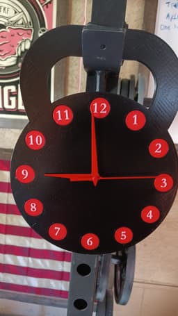 Kettlebell clock for homegym fitness 3d model