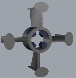 EDF 64mm EMV - COMPLETE "Shell-Lock" SYSTEM - (5-7-9-11 Blades | Multi-Motor Fit) 3d model