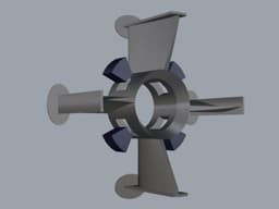 EDF 64mm EMV - COMPLETE "Shell-Lock" SYSTEM - (5-7-9-11 Blades | Multi-Motor Fit) 3d model