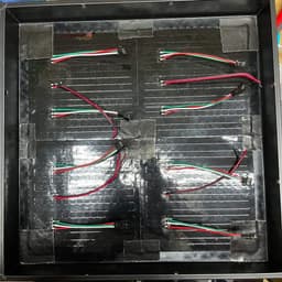 LED RGB Matrix WS2812B ESP32 WLED 32x32 round square grid screen IKEA picture frame diffusor sound active 3d model