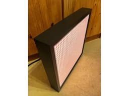 LED RGB Matrix WS2812B ESP32 WLED 32x32 round square grid screen IKEA picture frame diffusor sound active 3d model