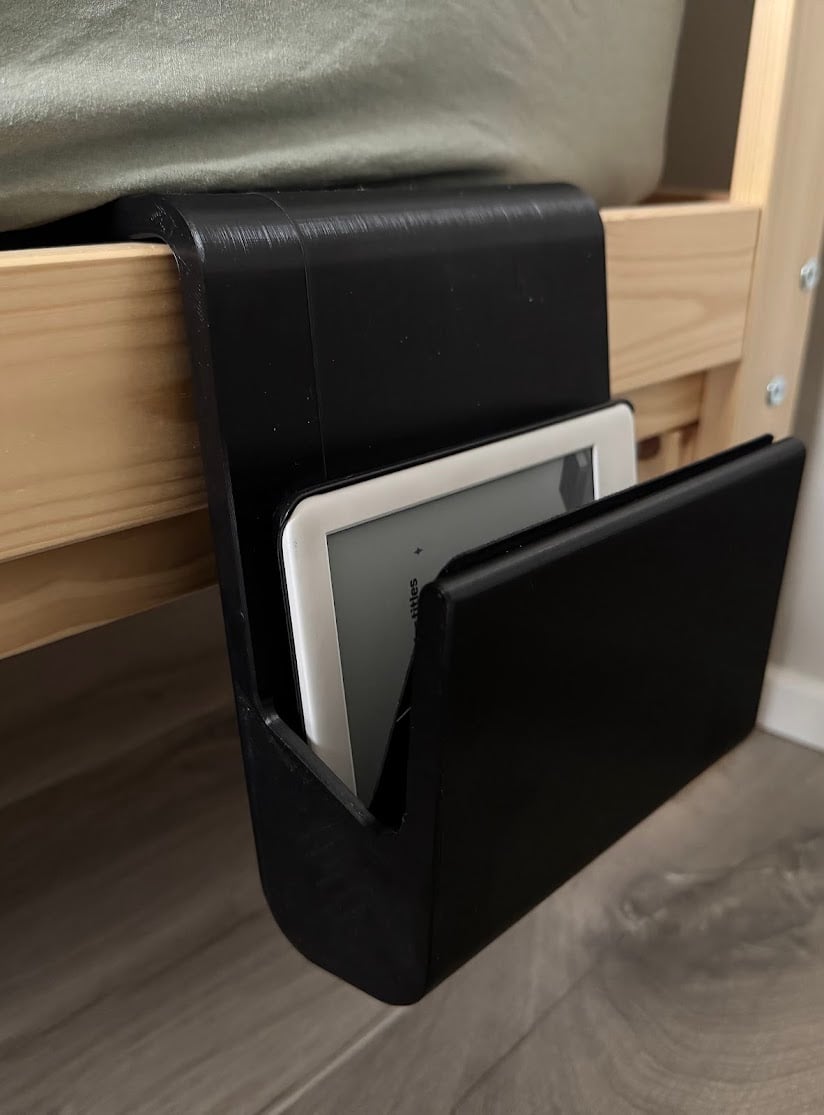 e-reader / book bed holder 3d model