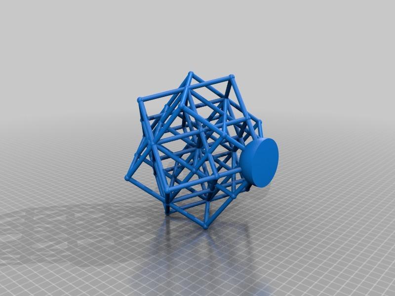 Grid Cube (Torture Test) 3d model