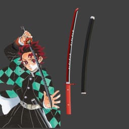 Tanjiro's Sword Demon Slayer Infinity Castle 3d model