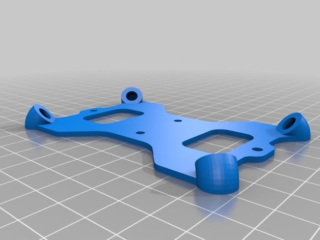 Modified Omnimac 3DR Pixhawk Anti Vibration Mount For DJI F450 (originally by GuyMcCaldin) 3d model