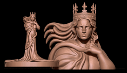 THE YELLOW KING Fear and Hunger tabletop D&D RPG miniature figurine – scale STL Fan Art 3d model
