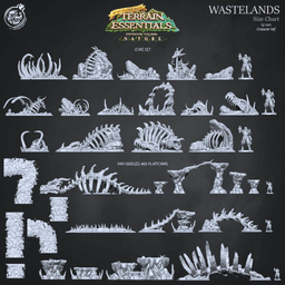 Wastelands Set (Pre-Supported) 3d model