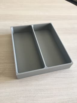Double drawer organizer (low profile) 3d model