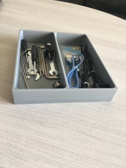 Double drawer organizer (low profile) 3d model