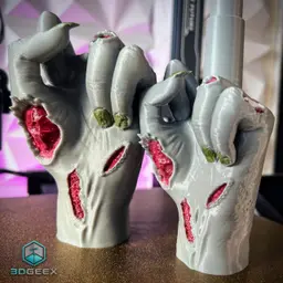 Collapsing Middle Finger - Zombie Edition 3d model