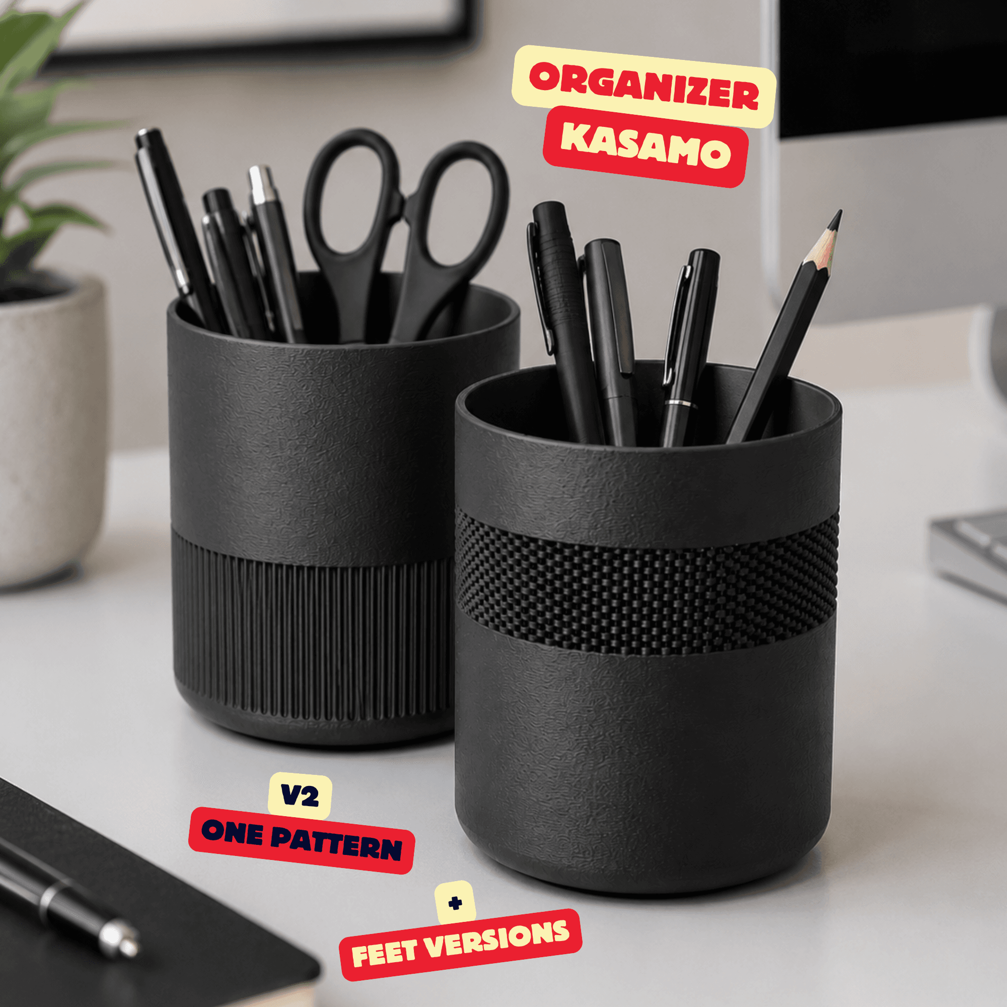 MULTIPURPOSE ORGANIZER (KASAMO) - ONE PATTERN / KITCHEN ORGANIZER / OFFICE ORGANIZER/ DECOR 3d model