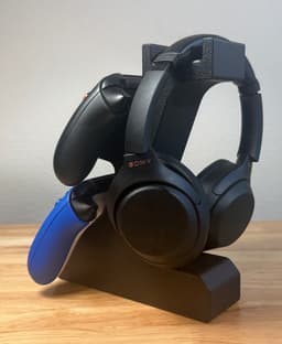 Dual Xbox Controller and Headset Holder 3d model