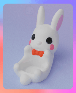 Bunny LED Tea Lights Flameless Candles Holder (Multicolor) 3d model