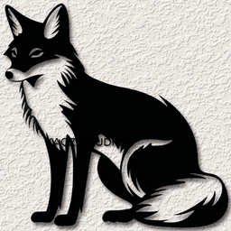 fox wall decor wildlife wall art woodland animal decoration desert fox 3d model
