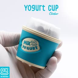 Mix Yogurt Cup Clicker - Retro Food Stress Toy 3d model