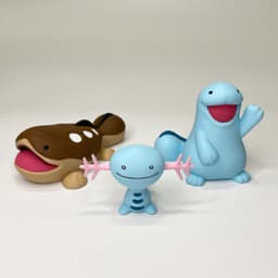 Wooper, Quagsire, Clodsire (Easy Print No Supports) 3d model