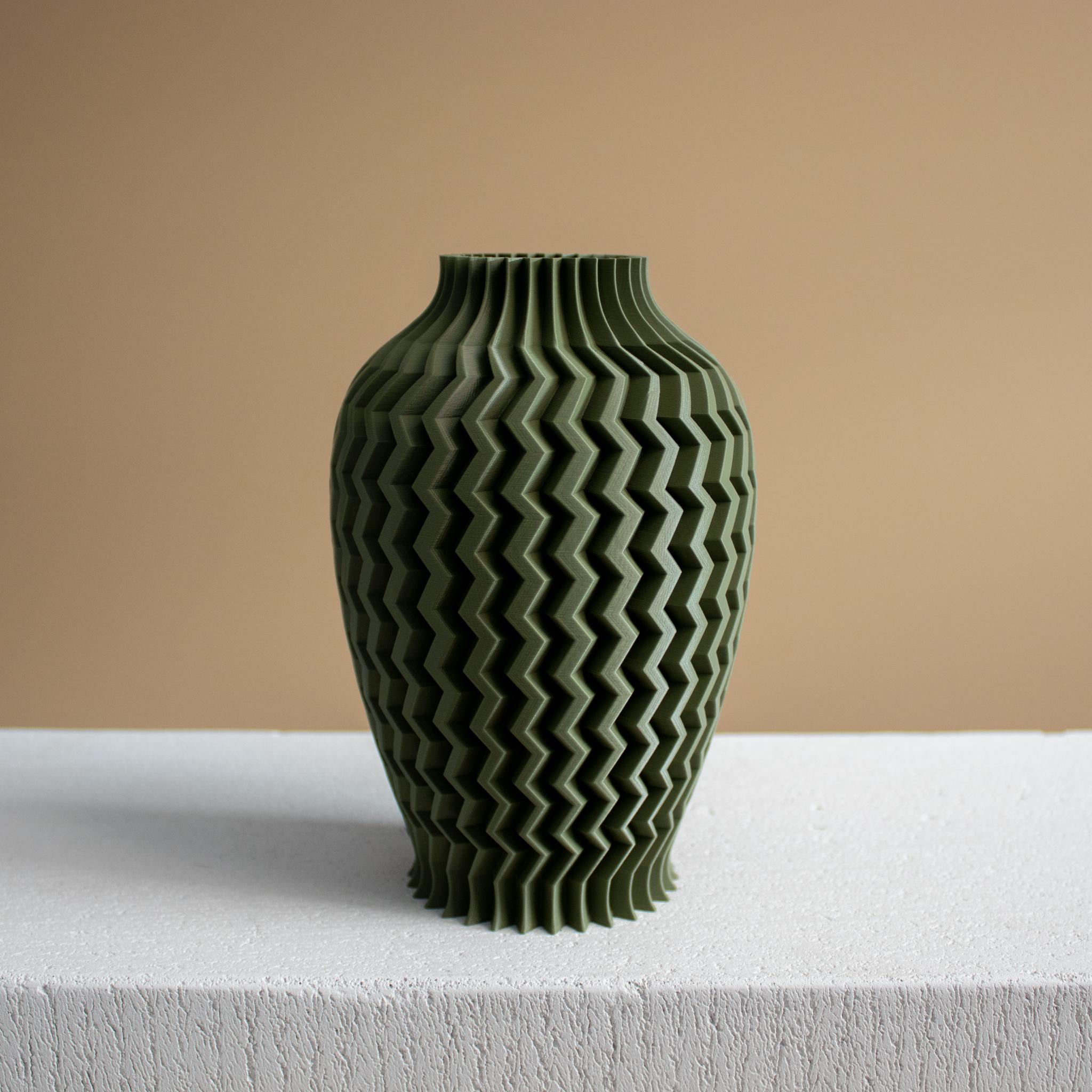  Textured Vase - ZigZag (Vase Mode)  3d model
