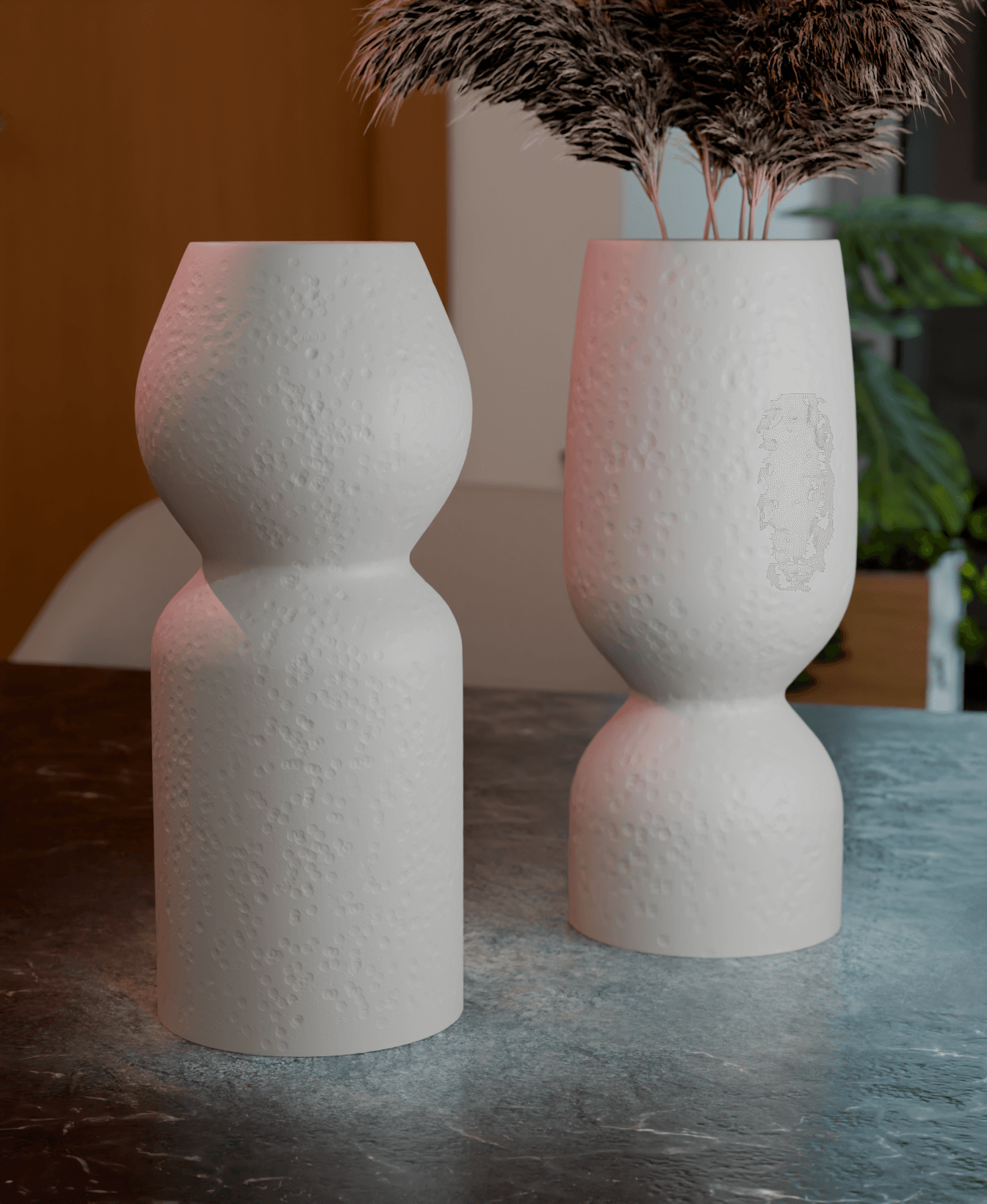 Rippleflow Vase Set 3d model