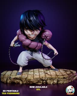 Toji Jujutsu Kaisen Chibi - Premium Collectible 3d model