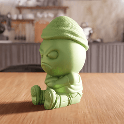 Grumpy Streetwear Character Figurine 3d model