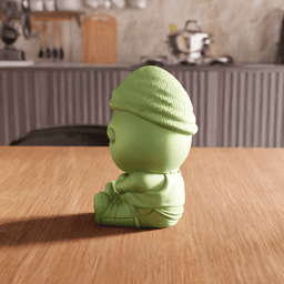 Grumpy Streetwear Character Figurine 3d model