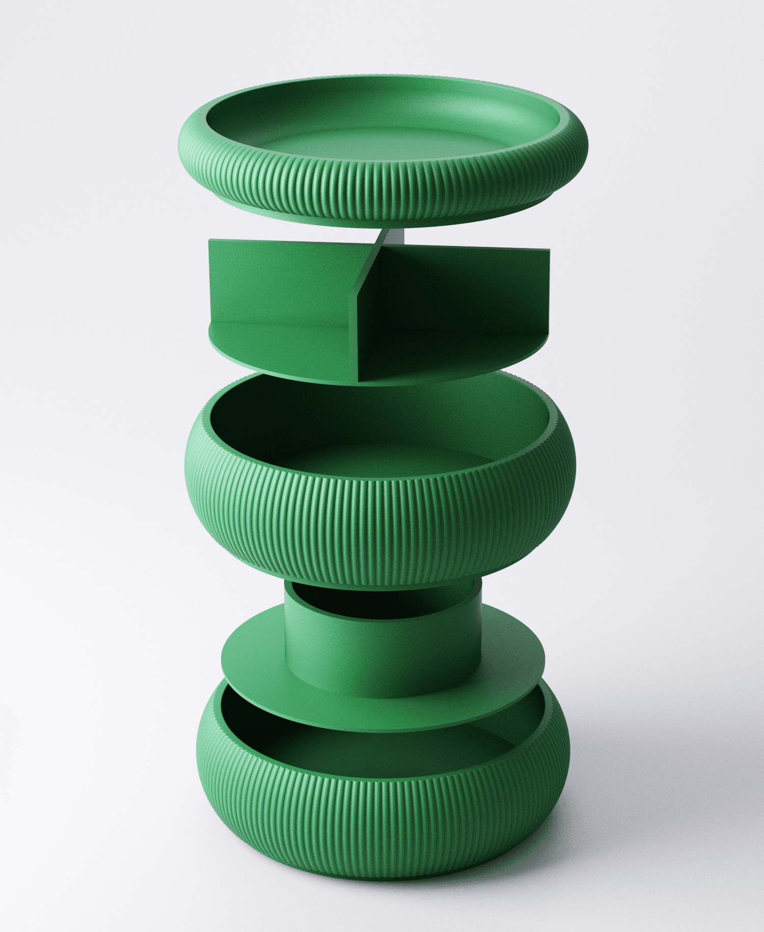 Round Stackable Organiser 3d model