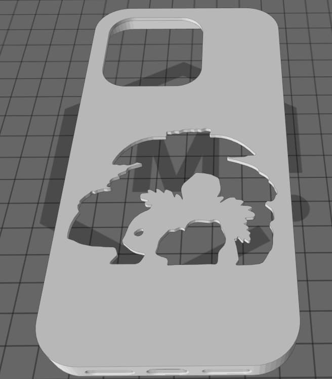 iphone 14 pro Bulbasaur evo case 3d model