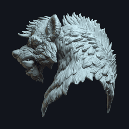 Talon v2 Action Figure Head 3d model