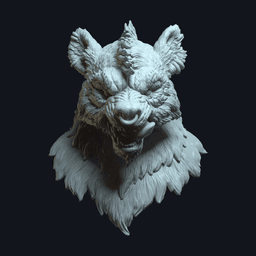 Talon v2 Action Figure Head 3d model