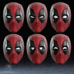 Spider-Pool Helmet 3D Printer STL File 3d model