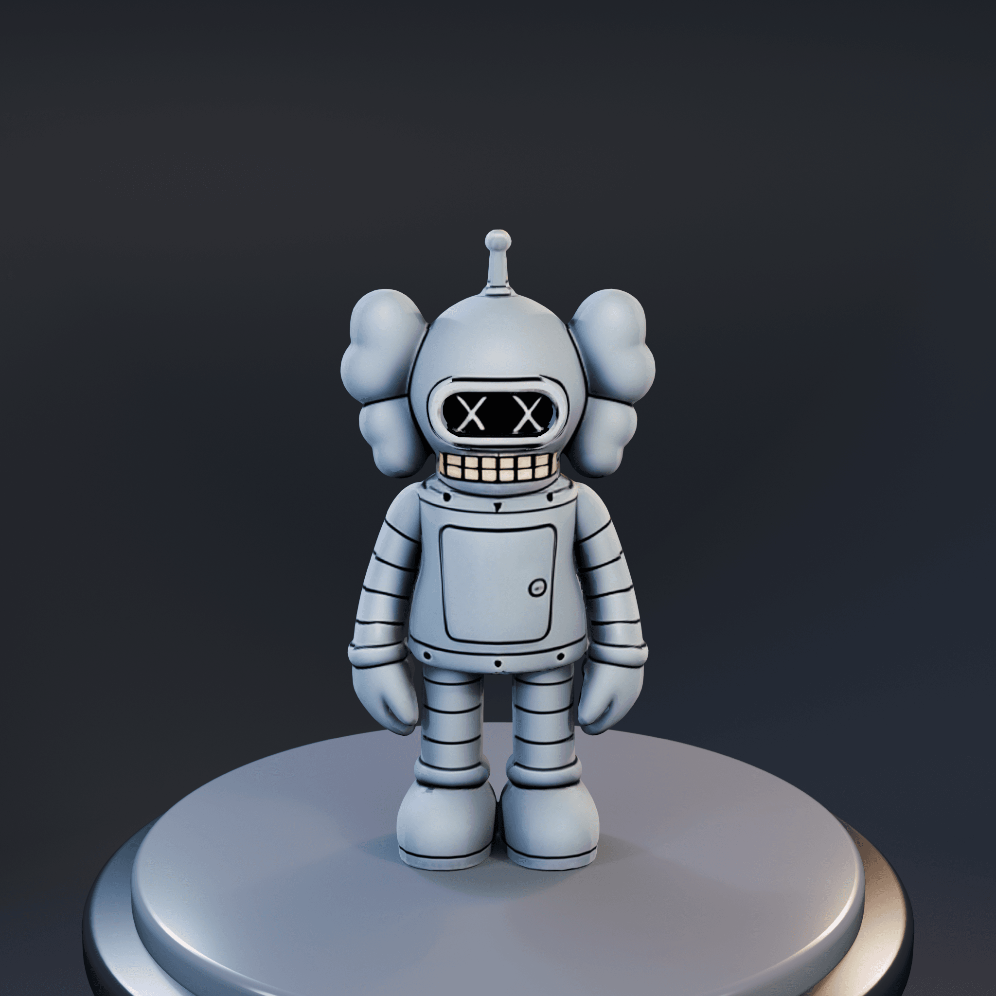 Bender Kaws file 3d model