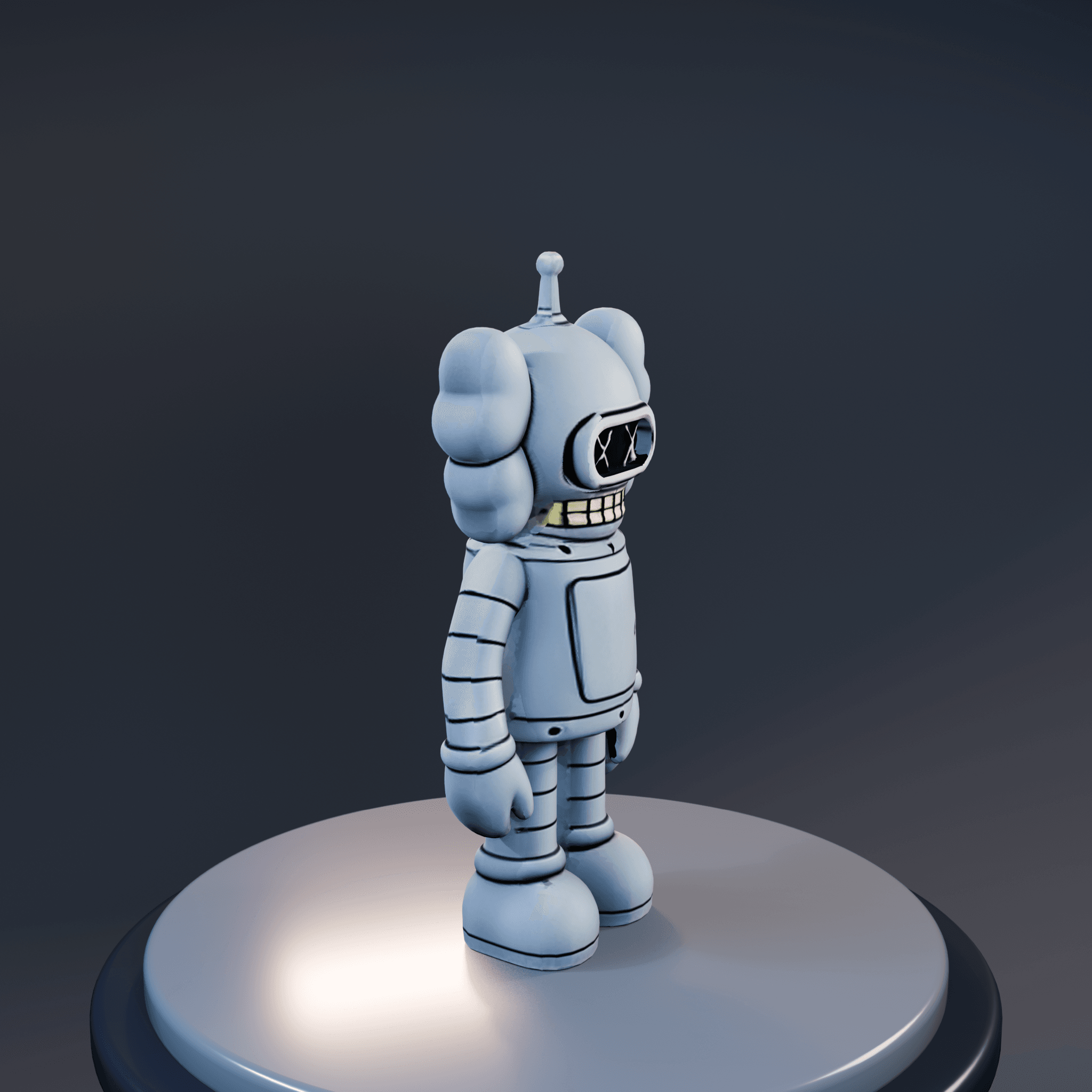 Bender Kaws file 3d model