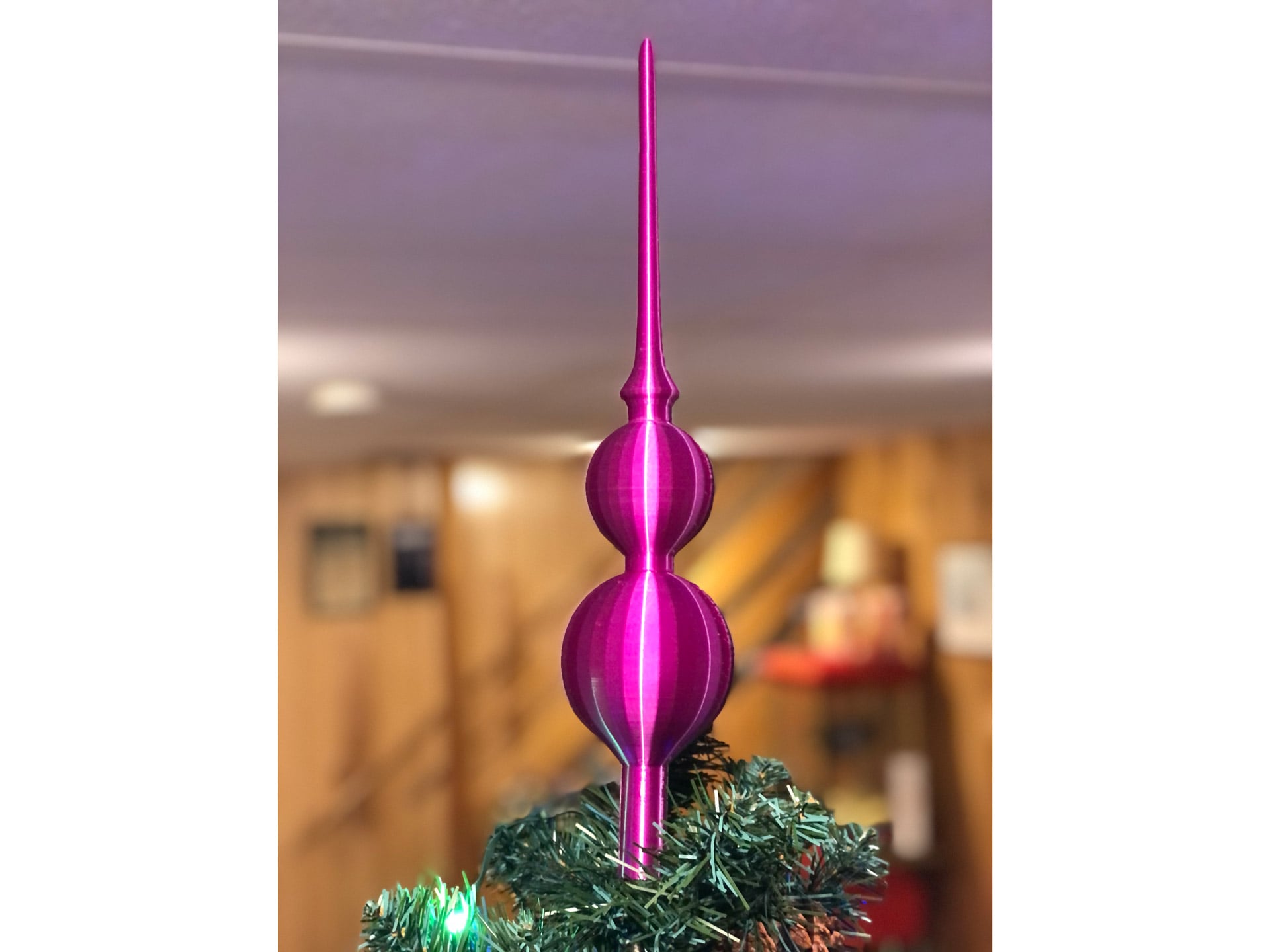 Large Festive Christmas Tree Topper 3d model