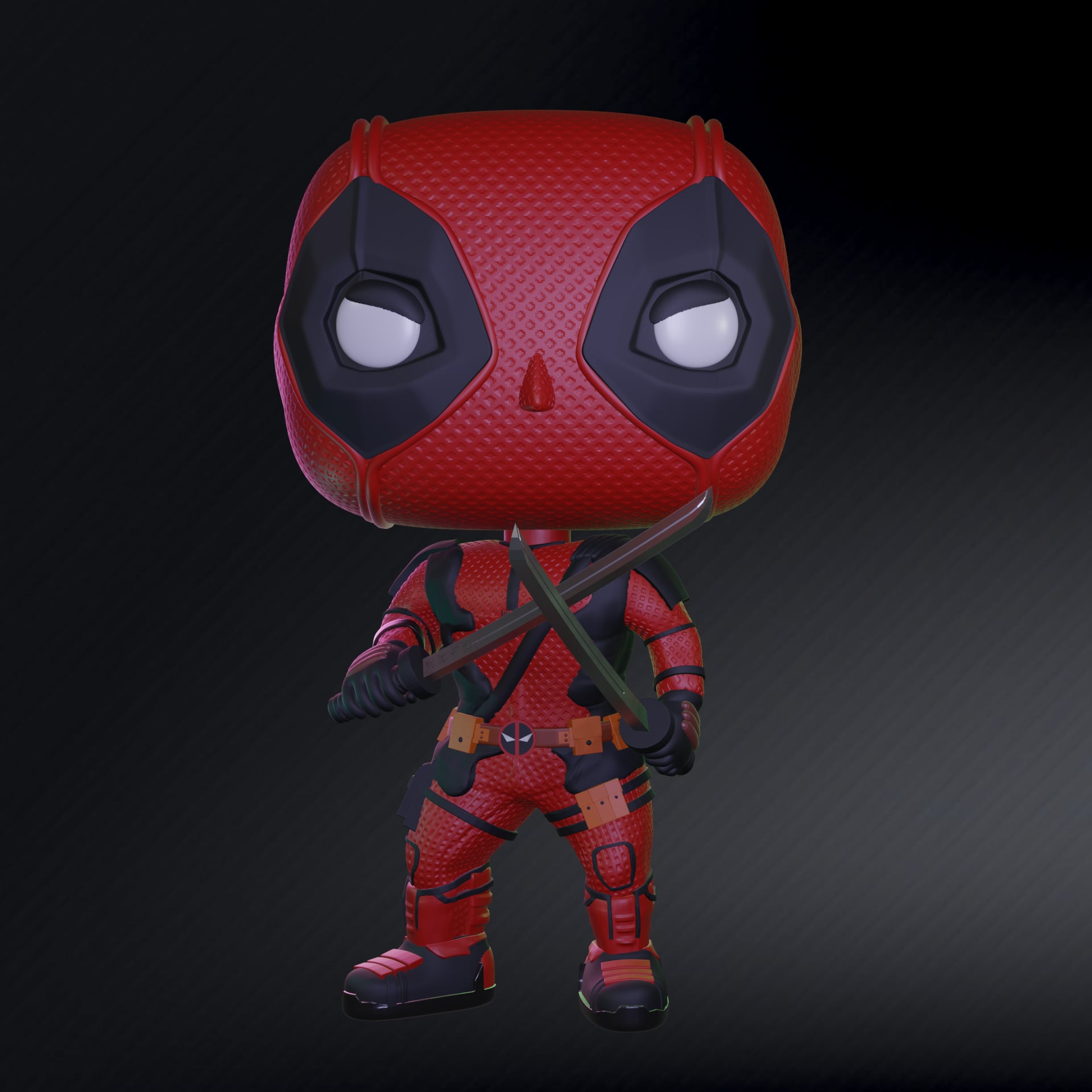 Funko Pop Deadpool From Deadpool +& Wolverine 3d model