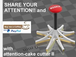 attention-cake cutter II 3d model