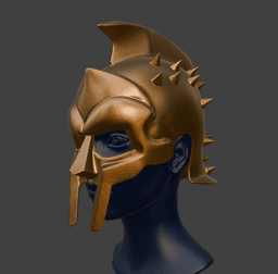 Spiked Corinthian Gladiator Helmet – 3D Printable Cosplay Helmet 3d model