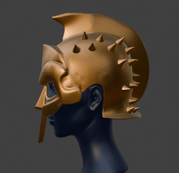 Spiked Corinthian Gladiator Helmet – 3D Printable Cosplay Helmet 3d model