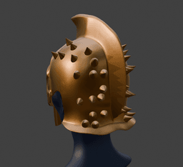 Spiked Corinthian Gladiator Helmet – 3D Printable Cosplay Helmet 3d model