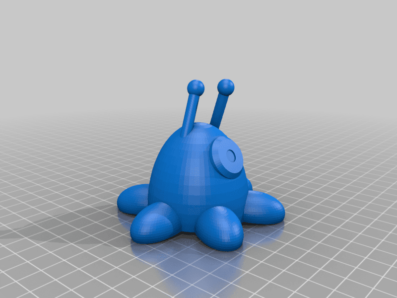 Brain Slug (animated) 3d model