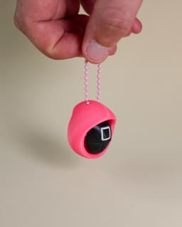 Squid Game Guards Fidget Clicker Keychain 3d model